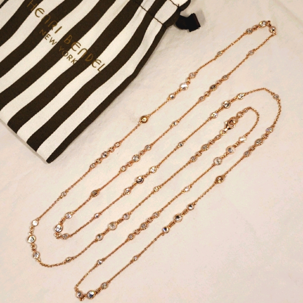 Henri Bendel rose gold uptown luxe necklace